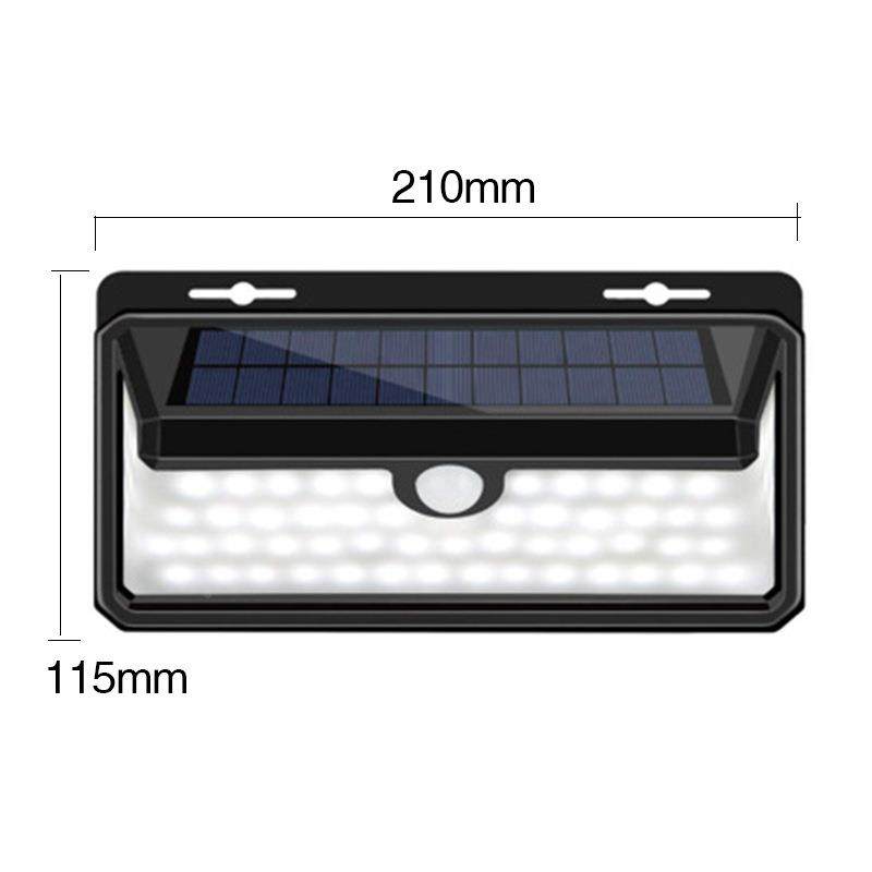 太阳能人感应灯三壁Vlux-009面发光壁灯00LED1体58LED太阳能火焰