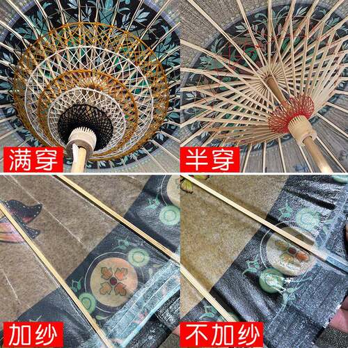 中防国风油纸伞手油纸伞00工传防大雨晒雨男女古风纸伞防伞汉服伞
