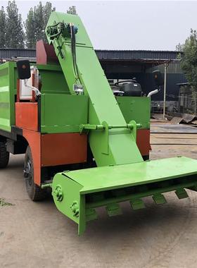 干湿两用扫清动粪粪车四轮行走式刮粪运YNC方输车柴油5自卸粪铲粪