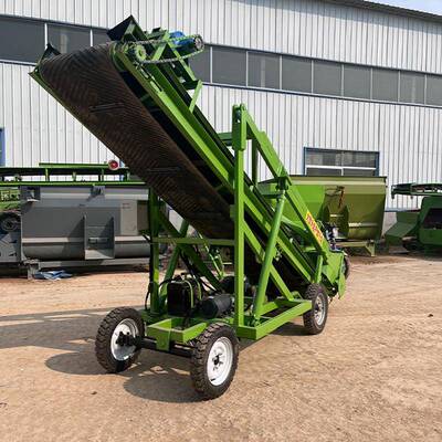 养场小型电动草机青储池尺牧草上料扒机图片4米青贮取EZD料机殖寸