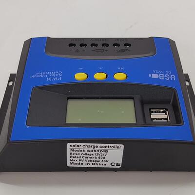 PWM能太控阳能控SD6048B制器伏家用系统便光携房车款多功能供电新