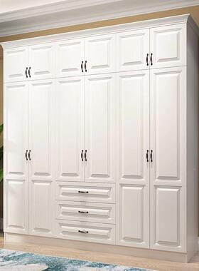 欧式衣柜式美家卧KJB室家具推拉门衣橱成品到通顶实木大顶衣用柜