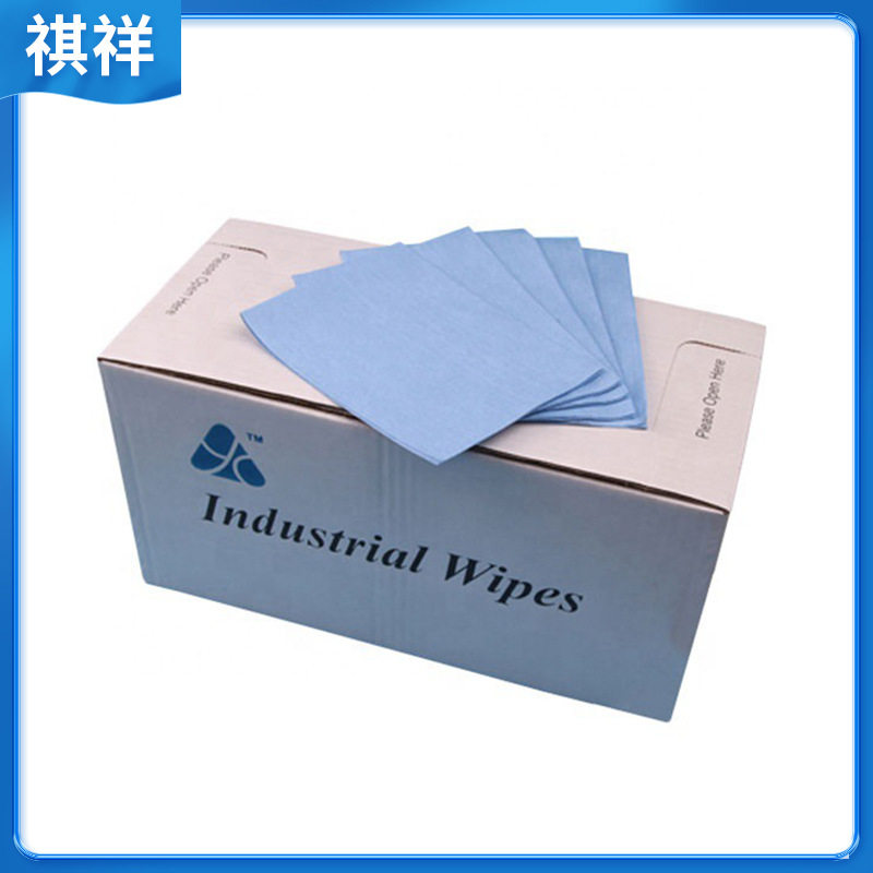 蓝色工业无纺擦拭布清洁烤漆贴膜