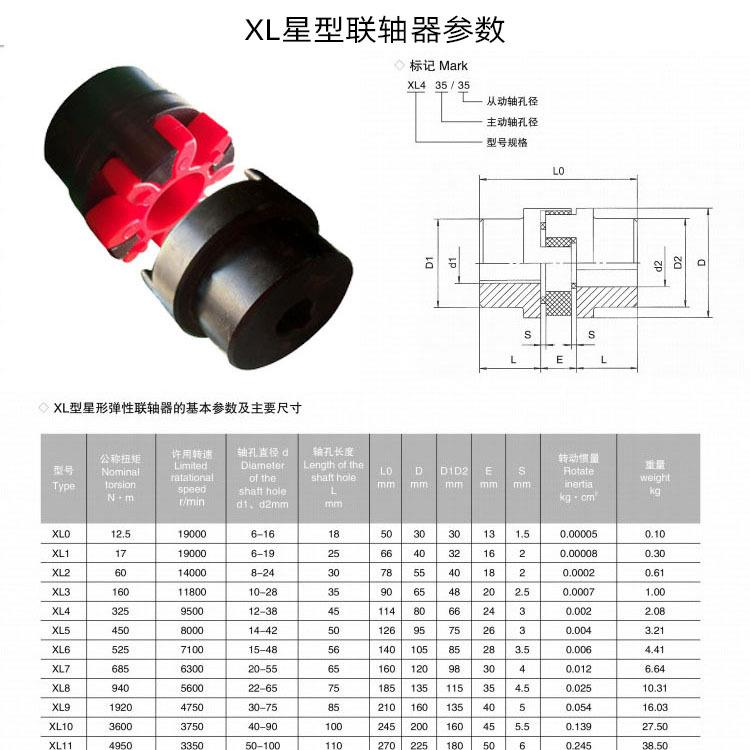 934厂家销售XL星电型联轴器机水大泵用扭矩爪式性垫星弹型联轴器