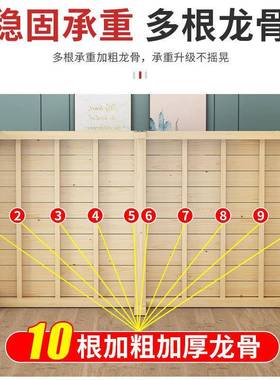 木板床实木折叠床易单人家用木休床实木儿童小床结实床简午睡PGC