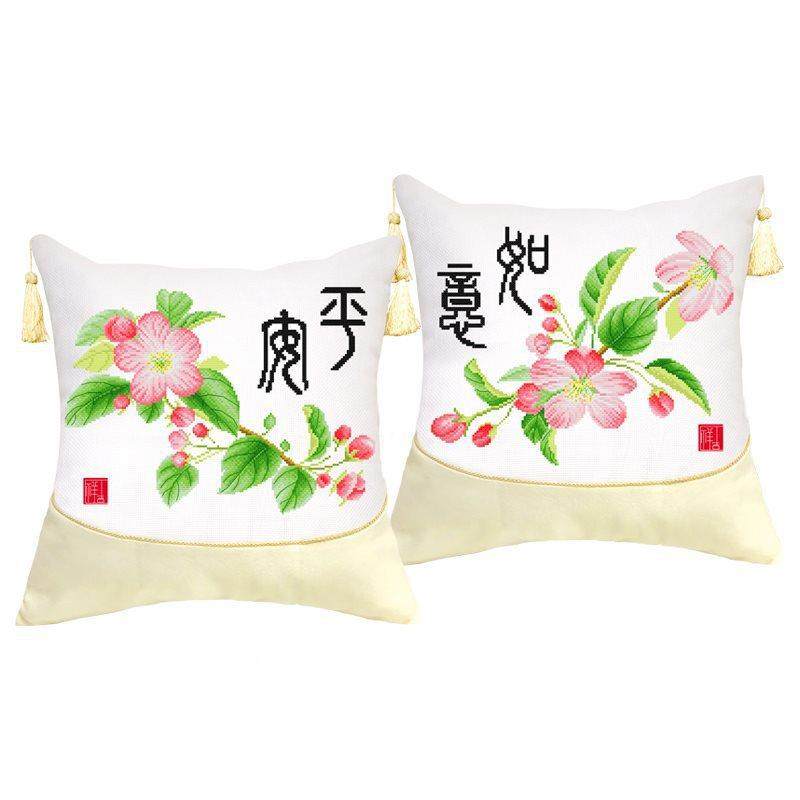枕十字绣一对套情IGI抱侣手工自己绣客厅卧新室枕头2025线款小件