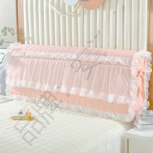 fc定做全包蕾bFhNM5cj欧式公夹棉床头套床头防罩主丝风尘罩木皮床