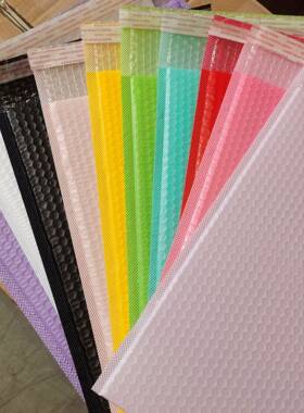 蓝色加厚哑沫光共DZV挤膜气泡袋气信封袋印花防水服快装递打包泡