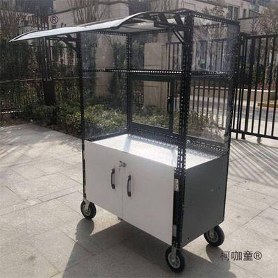摆摊粉车的推小车夜市带JTB雨棚遮阳棚带门窗菜丸子凉皮凉卤小麦
