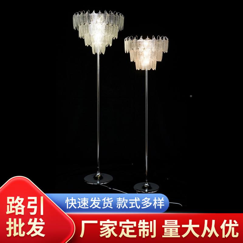 三头冰条轻晶铁艺路饰引灯水水晶挂钩婚礼迎SAH宾摆件百合花树灯