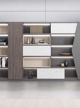 件现柜办公室书柜简约代储物木质高柜带锁档案柜隔断柜BFK柜文收