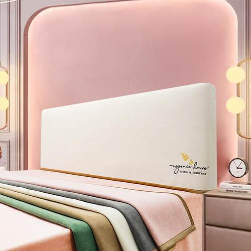 6DA简约面包料床头套罩J木皮床头用靠背软防尘罩新款通1F777TT7S.