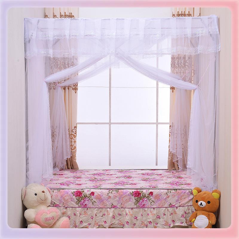 TUF4定锈做榻榻米蚊帐炕火床加大28.35米坐床式不钢定JLH制支架蚊