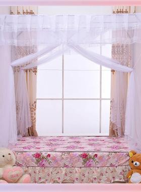 TUF4定锈做榻榻米蚊帐炕火床加大28.35米坐床式不钢定JLH制支架蚊