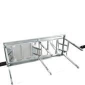 家长方外形便携式 简易不锈F97S5786用钢折叠桌户长条桌夜子市摆摊