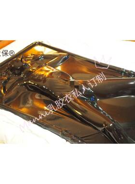真胶空床Manni乳胶衣乳胶睡袋息单人使用Latex窒束麦太保缚缚床自