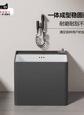 A9L灰色陶2瓷家拖把池025新款阳台洗KRX拖布盆商大用号户外庭用院