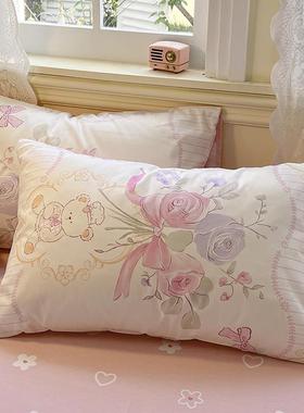 秋冬季纯棉床上四件套新款全女床棉品粉被宿套EX241212床单人床笠