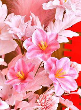 婚房布置桌030201面茶厅字几喜仿地排成品真摆件订婚结婚客婚礼床