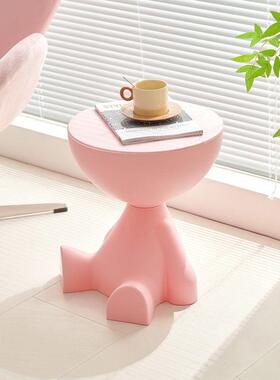 油人风家用小桌子可爱平头几客厅UTQ小矮玩偶摆件创奶意平茶头茶