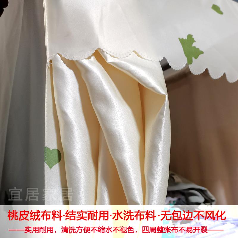 C不锈钢简易GEN布柜出厚租房卧室家用钢管加粗加衣9固加收纳衣橱