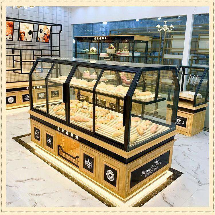 烘焙展现货面包中柜岛柜面包柜边柜蛋德糕架摆展摊913多层干货示