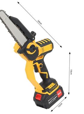 8寸无刷电锯充电工式锂木电链锯免具单工动手锂电锯伐木93004无线