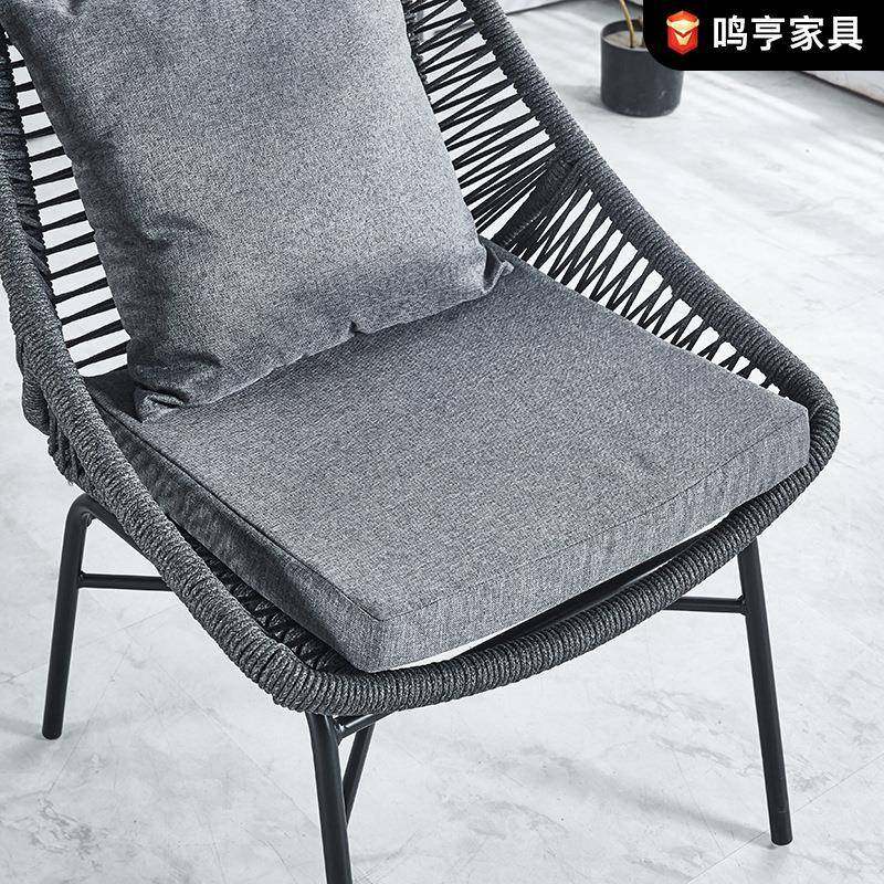 户外发藤沙发防椅组合室外台休闲109椅双水奥利芬纱绳编藤艺庭沙