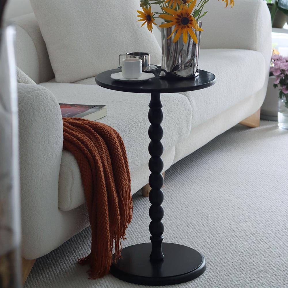 法式角复古美式RZM实木边几小茶几厅客沙发几床头桌阳台闲休桌子