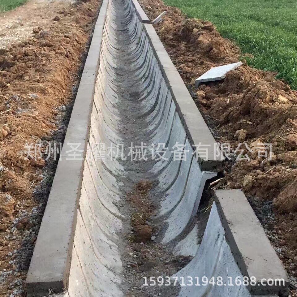 水利水渠成型机U型渠构件成型设备预制构件边沟成型机U型槽成型机