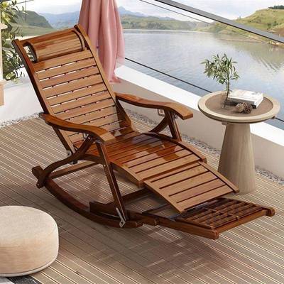 躺XLT椅叠大人凉摇摇摇椅家用舒适午休阳椅懒人台逍遥老人折休闲