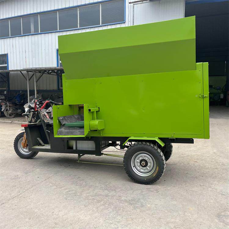 饲养电动料车畜牧养殖三轮喂饲喂机2马力5肉牛料车养驴KJG场撒投