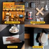 日式 实木餐边柜樱桃木物靠柜餐桌一体柜收纳柜QGI户岩板储小型一
