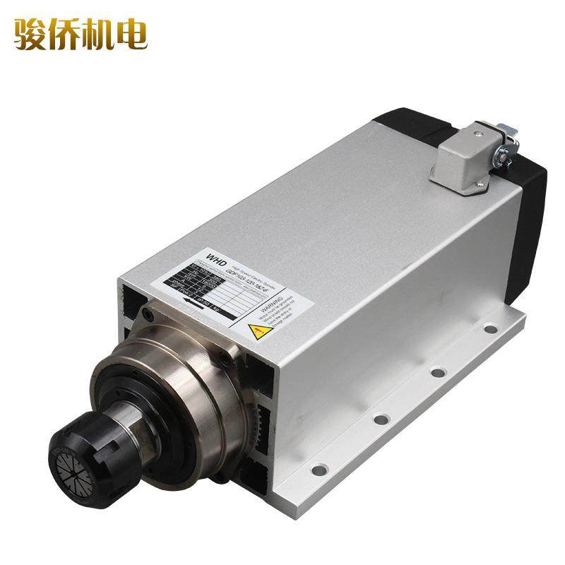 顺通主轴电机KW雕刻风机冷形电51085主轴木工石材6高速方风冷电主图片