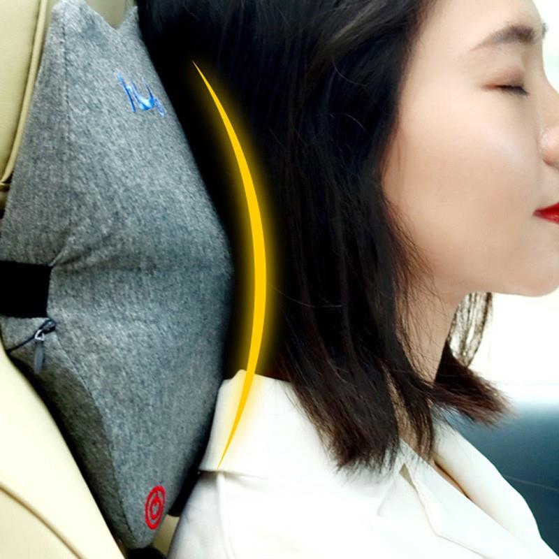枕Haoi内u智GAV能按摩汽车n颈枕汽车头枕护颈座椅靠枕汽车饰头部