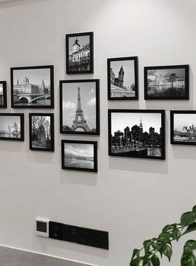 创客厅框照片墙装饰相框墙欧式现代相挂JPI墙合免打孔意相片墙11