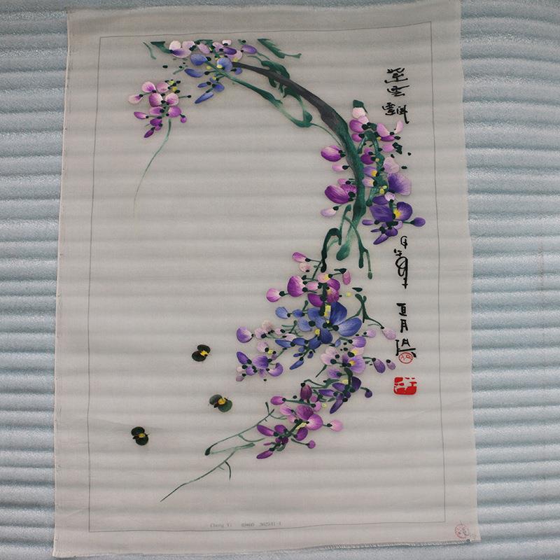 白妹手绣品小幅苏绣单39190面绣刺装饰画动物工花草工绣工艺品手