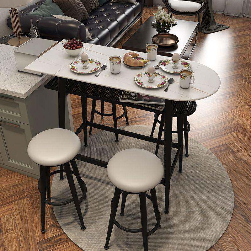 轻奢代墙吧台桌985子客厅家用隔断高小户型现简约靠长方形脚桌椅