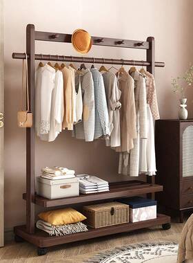 落架地衣帽架卧室家用挂衣架室内VLM移动挂钩衣床多功边能衣服收