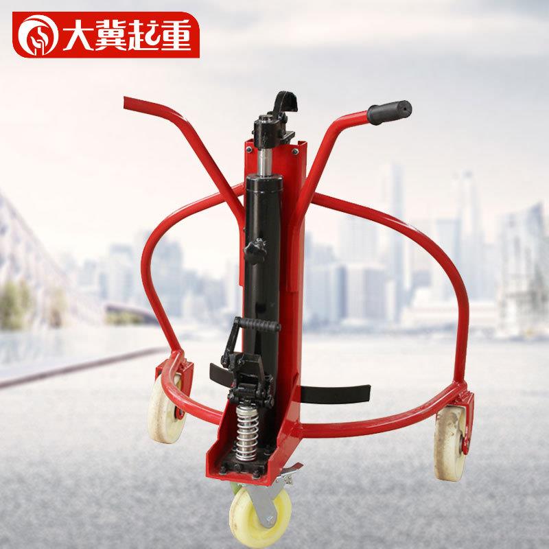 现包邮手动油桶叉车CAZ嘴油圆桶货铁桶塑料桶拖车装卸车桶搬运鹰