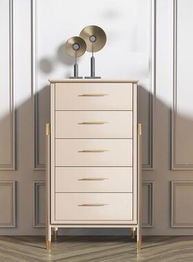 轻奢风五斗卧室储柜简柜现WNB约代抽屉柜美式三斗六斗柜物实木玄