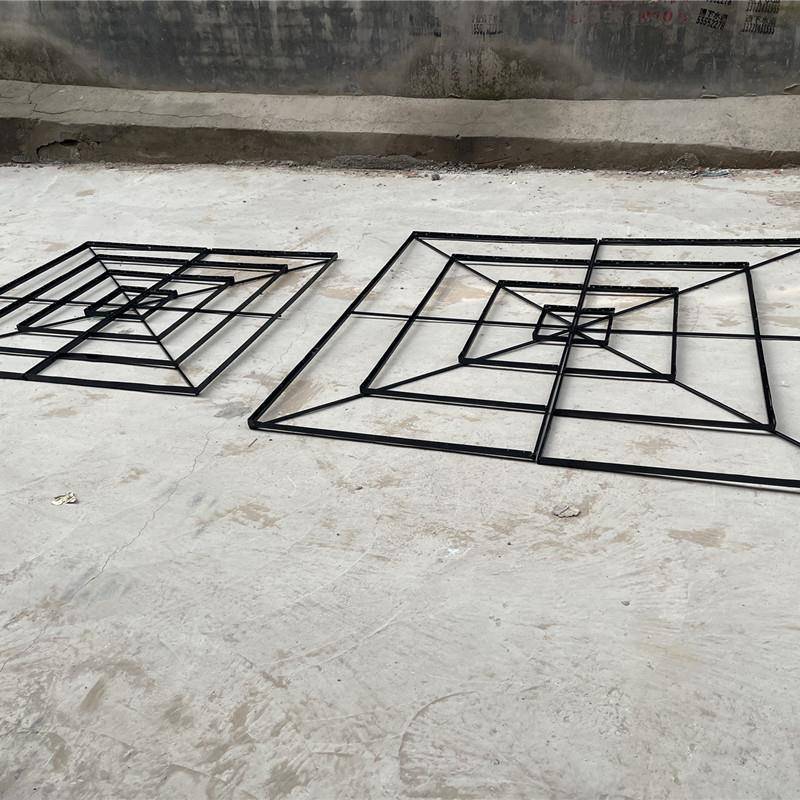 酒店婚礼堂水晶定位吊顶庆花架婚道铁艺UUW珠黑具色方形吊顶架子