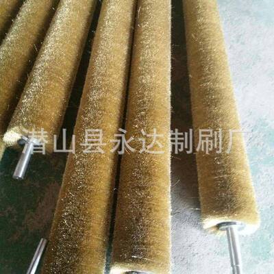厂耐家直供工业铜镀丝钢丝丝辊机械磨HGN除毛刺刷辊打磨除锈钢辊
