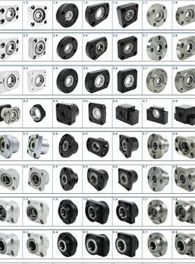 不锈钢轴承座 替代米思米S-BGHKS6207ZZ S-BGHKS6206ZZ BGHKS6205