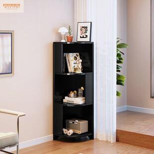 角区置物转角柜全实木客厅角柜架书三书架小户型XGT卧室墙角三角