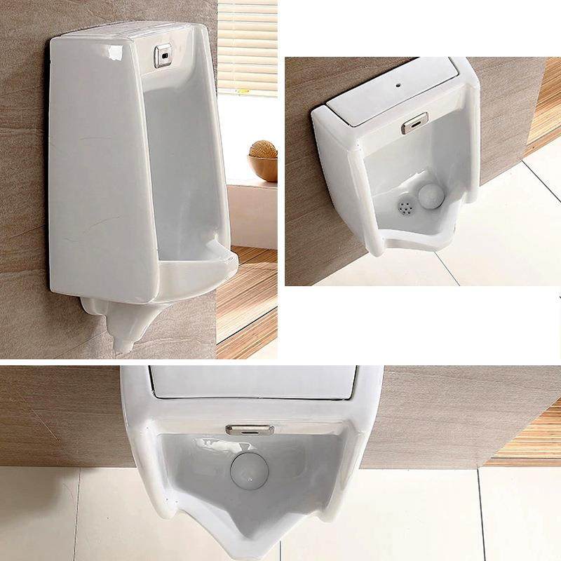 瓷小便斗内感应壁挂式小器挂墙便式7003尿斗小陶便置池金百盛卫浴