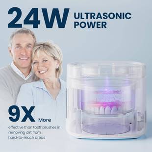 品超声新牙套清器假牙清洗机洗洗隐形牙套保706持器首饰清波洁神