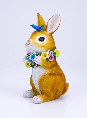 太阳能子摆灯BST339氛花园动物树兔脂件院子装饰灯户外庭院气灯盆