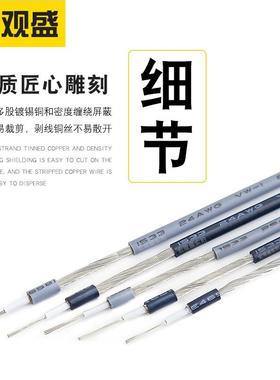 1芯1地屏蔽线1533#28216242218UMC614a1210wg灰色音频咪头线