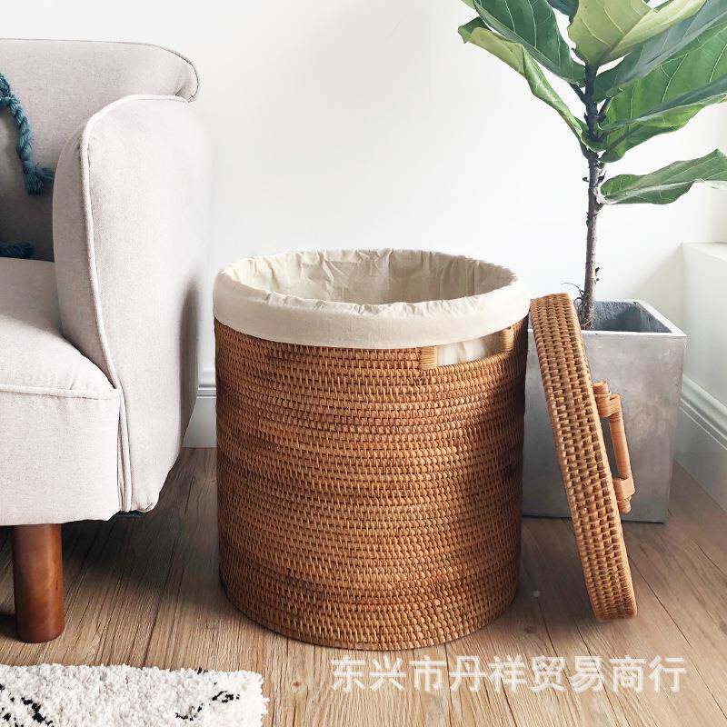 越南秋藤脏编衣篮洗脏衣023服收纳筐衣物衣桶大号用编织储家物篓